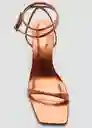 Sandalias Pauli Cobre Talla 42 Mujer Mango