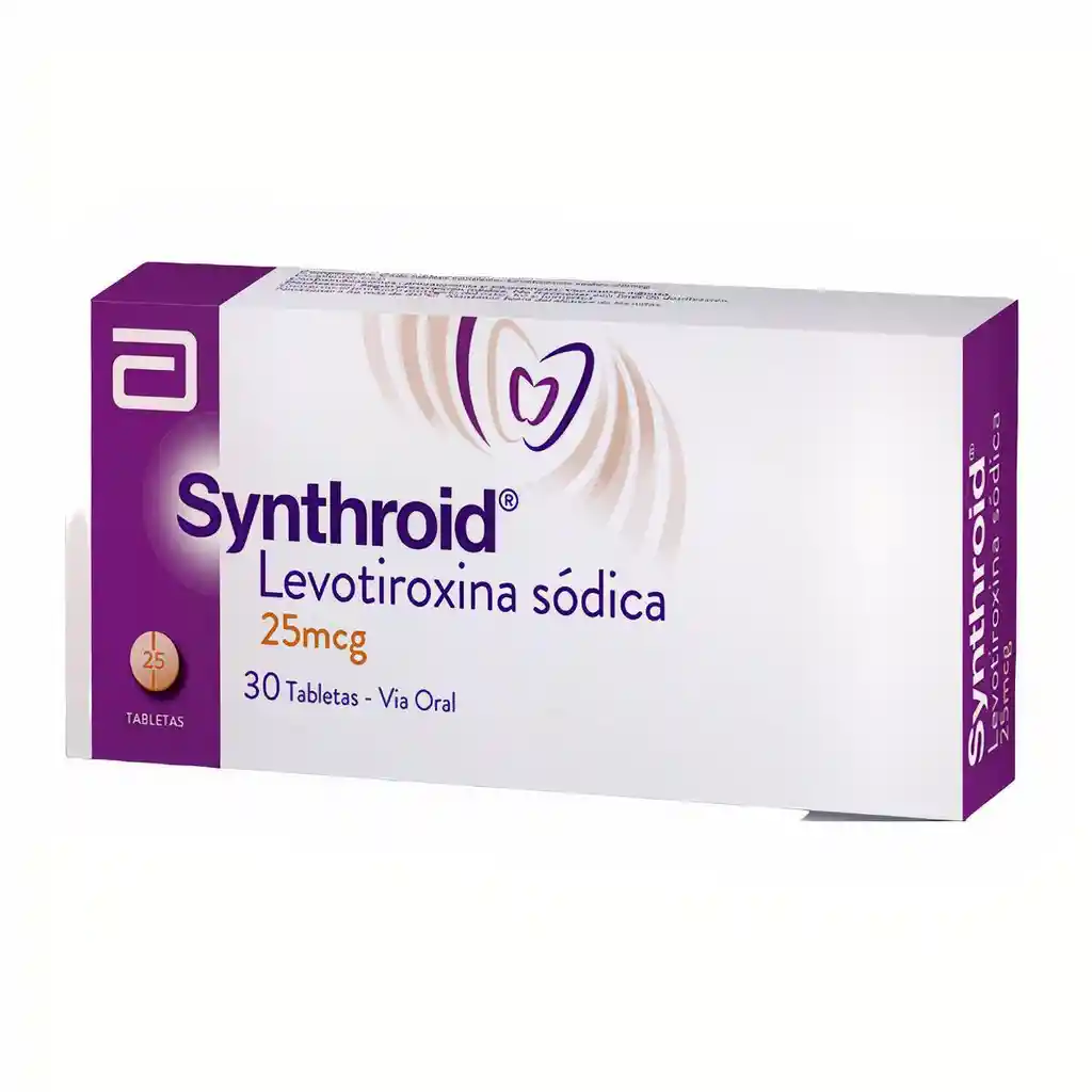 Synthroid Lafrancol 25 Mcg 30 Tabletas