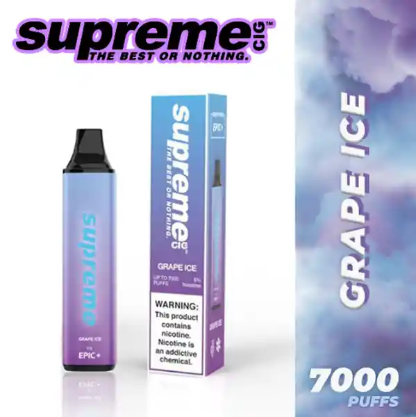 Vape Supreme Grape Ice Epic  +  (5%) 7000 Puffs  - 1 Ud.
