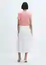 Falda Polo-A Blanco Talla S Mujer Mango