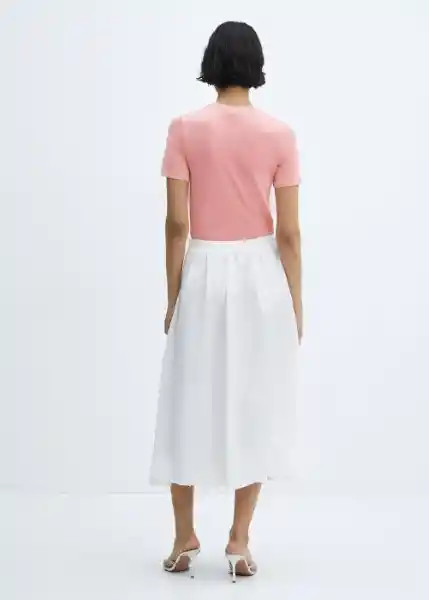 Falda Polo-A Blanco Talla S Mujer Mango