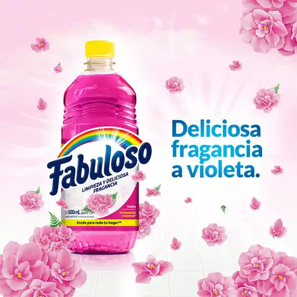 Limpia Pisos Fabuloso Antibacterial Violeta 500ml