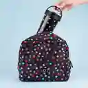 Vaso Acero Asa Dots Negro 500 mL Miniso