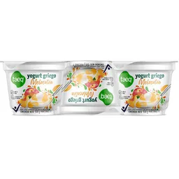 Taeq Yogurt Griego Dulce de Melocotón Descremado Pack 3