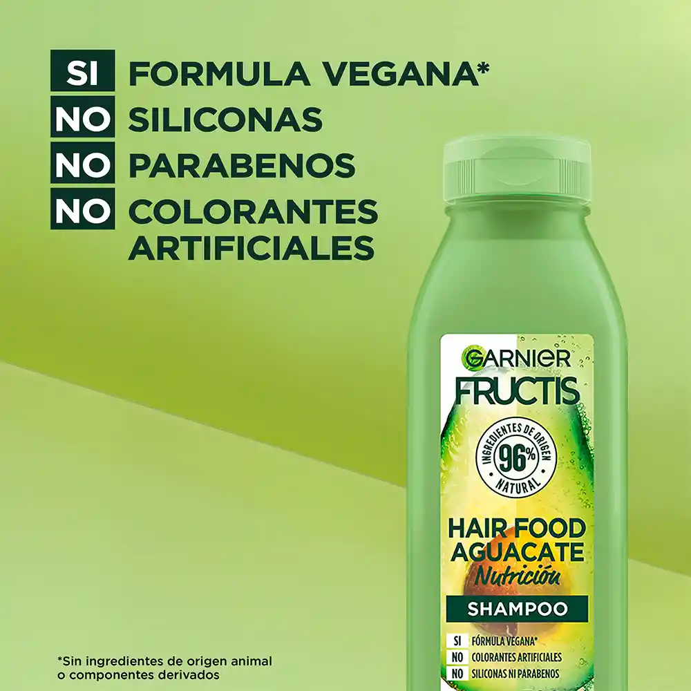 Shampoo Hair Foof Garnier Aguacate Nutrición 300 mL