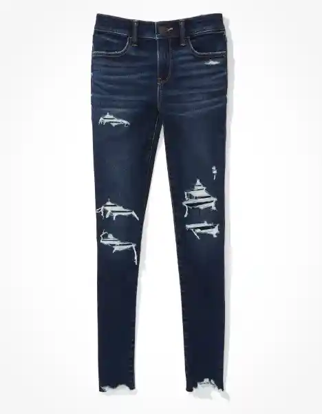 American Eagle Jegging Next Level Reflejo Oscuro Talla 2 Regular