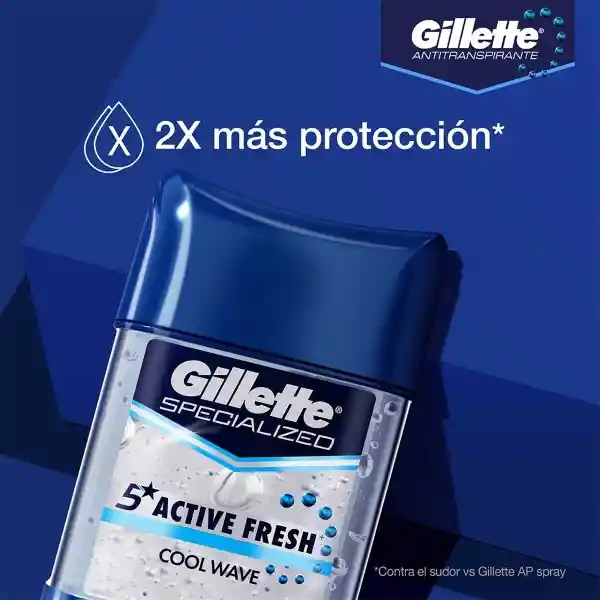 Antitranspirante en Gel Invisible Gillette Cool Wave 82 g