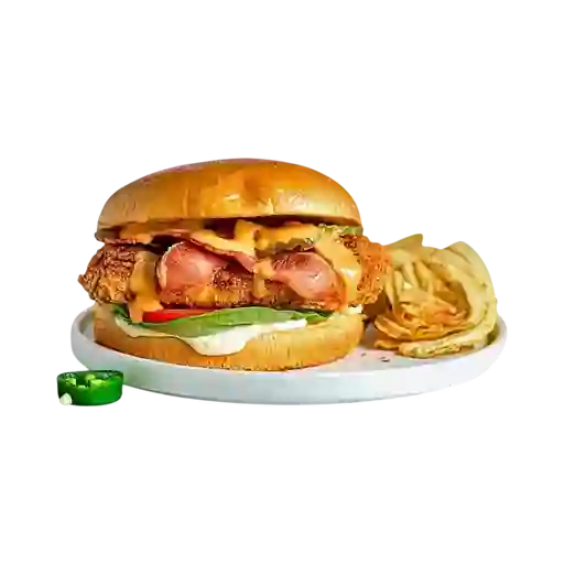 Hamburguesa Especial de Pollo Apanado