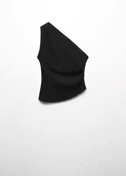 Top Lemon Negro Talla Xs Mujer Mango