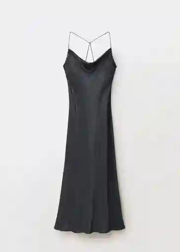 Vestido Francie Antracita Talla M Mujer Mango