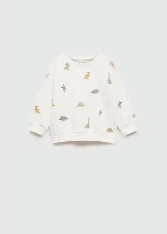 Sudadera Dinoaop Off White Talla 72 Niños Mango