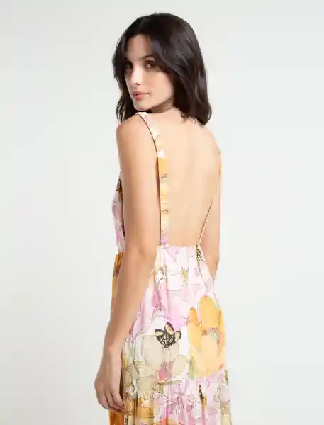  Vestido Sunrise Bailarina Rosa Medio Mujer Talla Xs Naf-Naf 