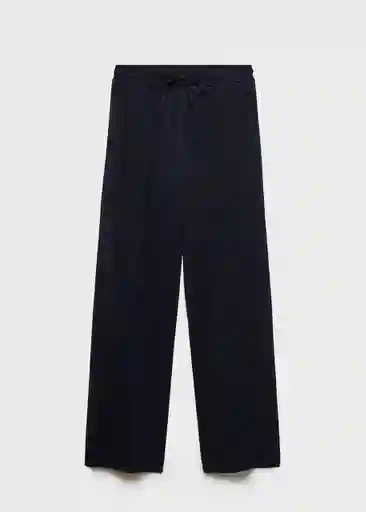 Pantalón Nique Navy Talla M Mujer Mango
