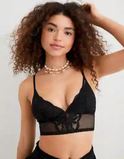 Brasier Aerie Mujer Negro T LARGE 400383416991 American Eagle