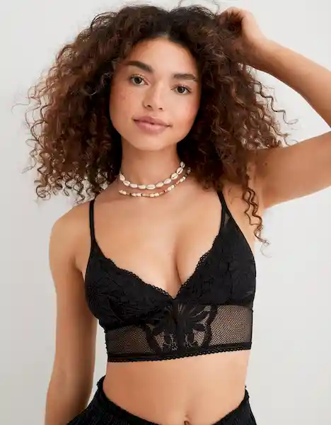 Brasier Aerie Mujer Negro T LARGE 400383416991 American Eagle