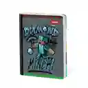 Cuaderno Minecraft Master Mas Rayado 50 Hojas Cosido Scribe