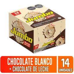 Jumbo Rosca Horneada Mitimiti Chocolate Blanco y Con Leche