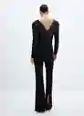 Blusa Gloria Negro Talla M Mujer Mango