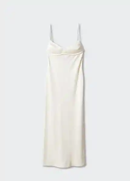 Vestido Jackie Offwhite Talla S Mujer Mango