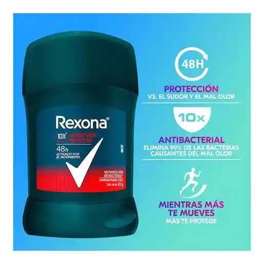 Rexona Desodorante Motionsense Antibacterial Protection Men