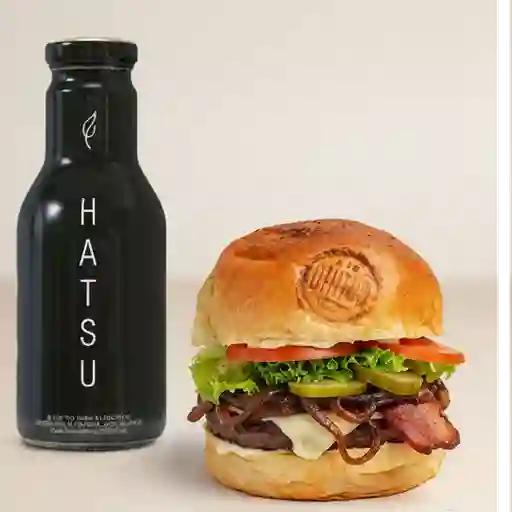 Combo hamburguesa chicago + hatsu negro