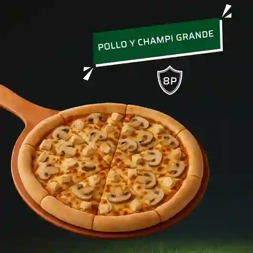 Pollo y champiñones grande