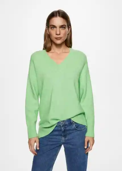 Jersey Taldorav Verde Talla Xs Mujer Mango