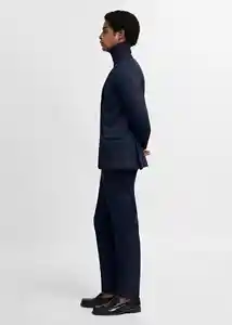 Pantalón París Marino Talla 36 Hombre Mango