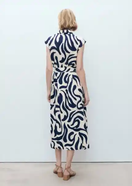 Vestido Apple Azul Talla XL Mujer Mango