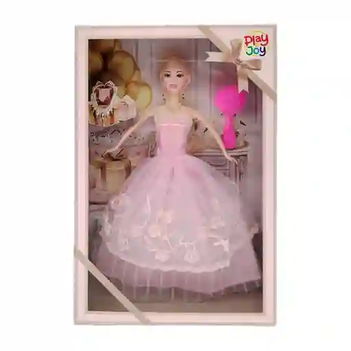 Play And Joy Muñeca Fashion Princess Day Rosada