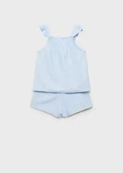Pijama Tirante Zuli Celeste Talla 14 Niñas Mango