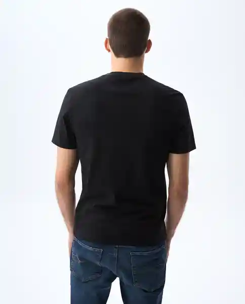 Camiseta Hombre Negro Talla M 841G023_NEG194004 Americanino