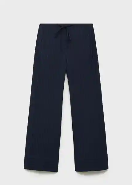 Pantalón Fiocco Navy Talla S Mujer Mango