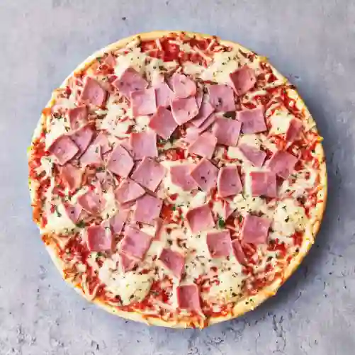 Pizza de jamon y queso
