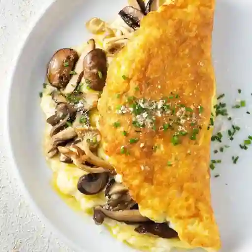 Combo Omelette Pollo y Champiñones