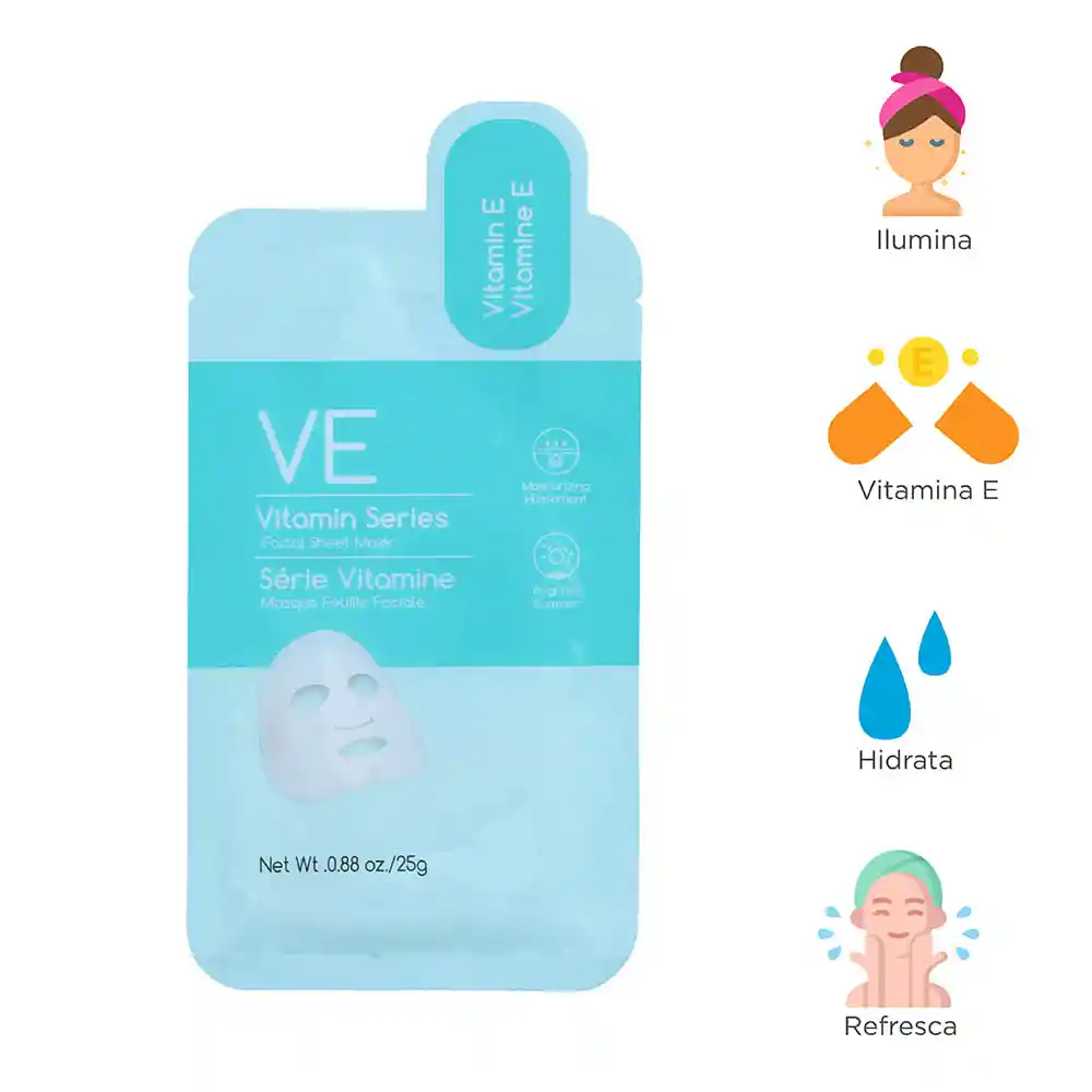 Mascarilla de Lámina Facial Series de Vitaminas ve Miniso