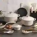 Olla Blanca en Hierro Fundido 24 cm Ambiente Gourmet