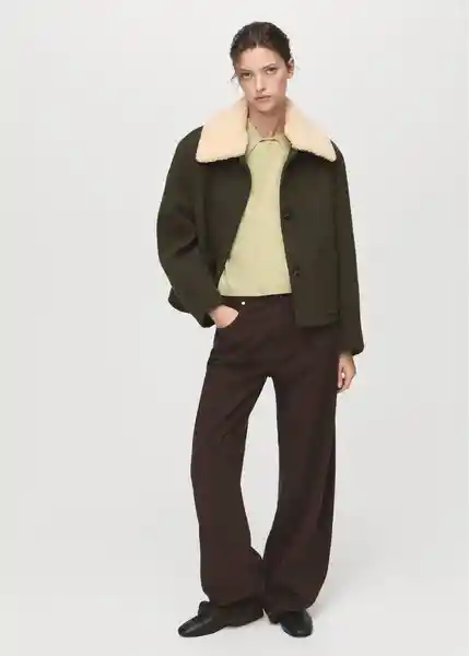 Jersey Amaia Verde Pastel Talla XS Mujer Mango