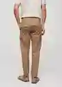 Pantalón Zeus Beige Talla 38 Hombre Mango