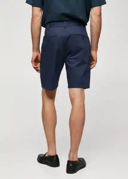 Bermuda Gracia Navy Talla 40 Hombre Mango