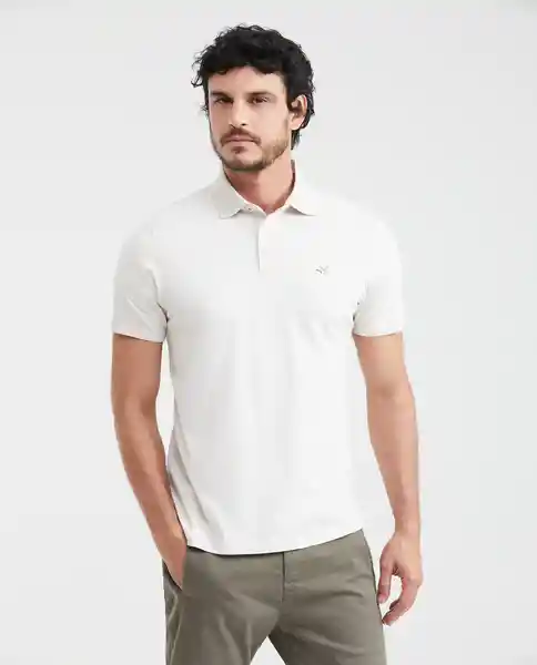 Camiseta Polo Summer Jacquard Crudo Ballueca Claro L Chevignon