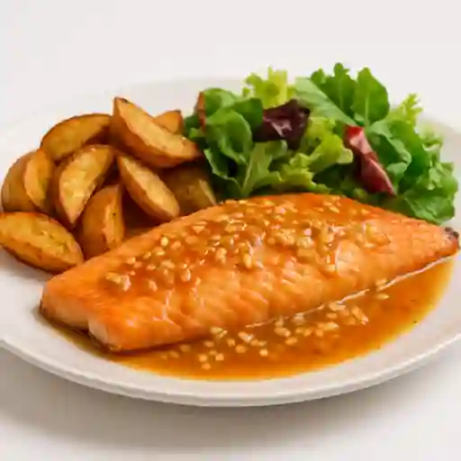 Trucha en Salsa de Ajo
