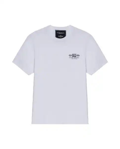 Camiseta Racing Graphic Masculino Blanco Claro T. XL Chevignon