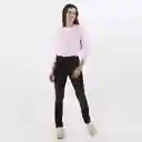 Jean Diva Tiro Medio Bota Recta Negro Talla 8 - 471794