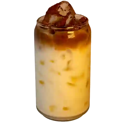 Latte caramelo frio