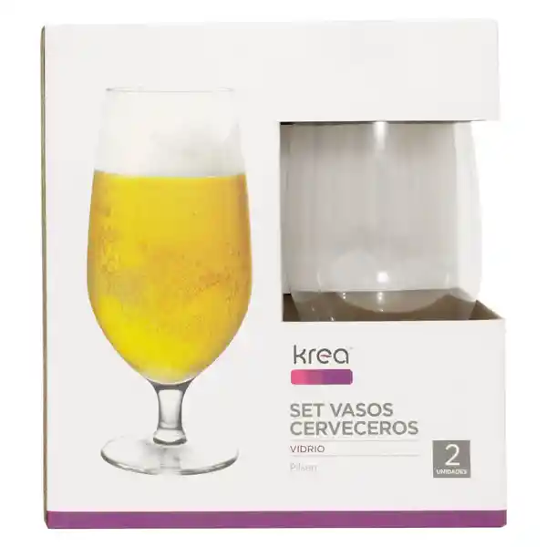 Krea Set Vasos Cerveceros Pilsen 510 mL