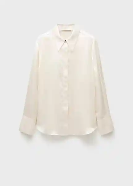 Camisa Bruni Offwhite Talla S Mujer Mango