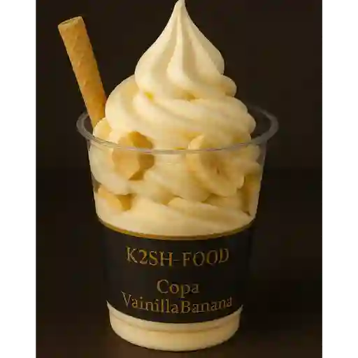 Copa vainilla banana