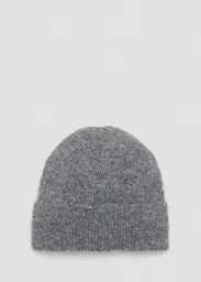 Gorro Mohi Gris Oscuro Vigore Mujer Mango