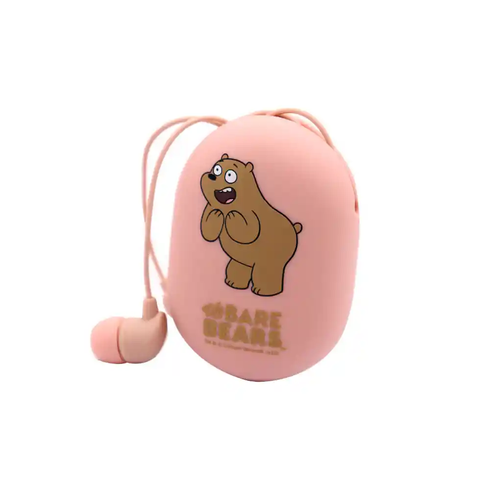 Miniso Audífonos de Cable de we Bare Bears Rosa 2616